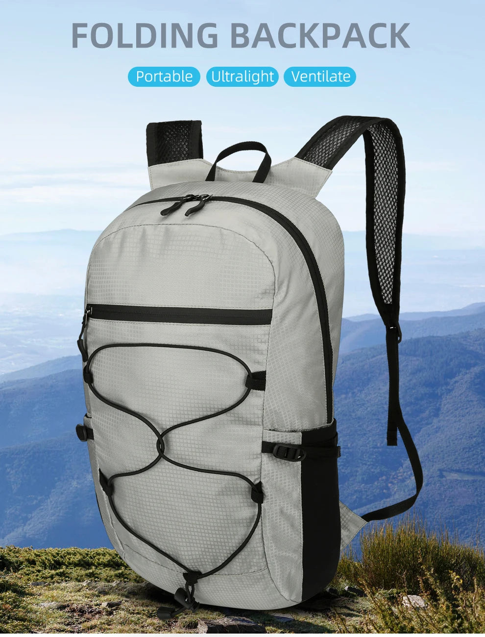 Ultralight Foldable Travel Backpack – Compact, Water-Resistant & Durable