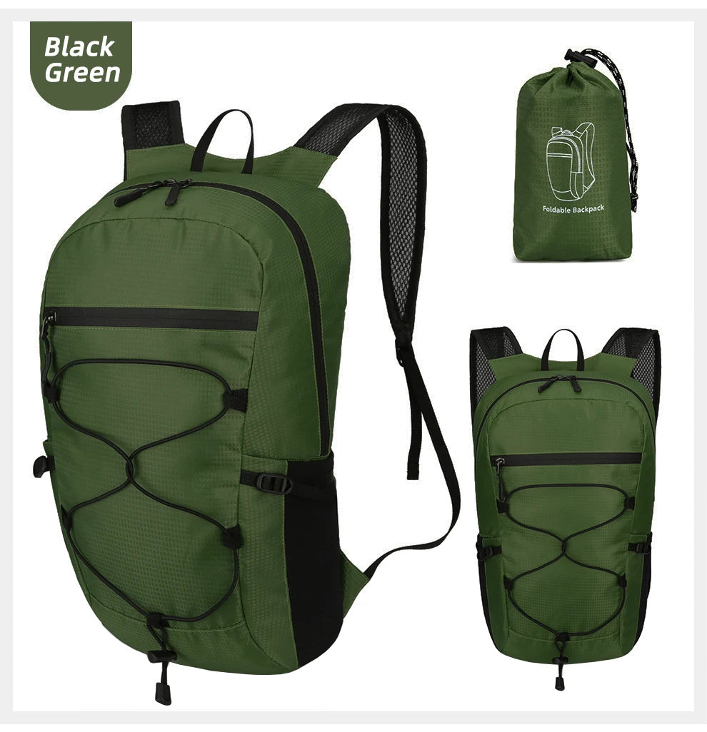 Ultralight Foldable Travel Backpack – Compact, Water-Resistant & Durable