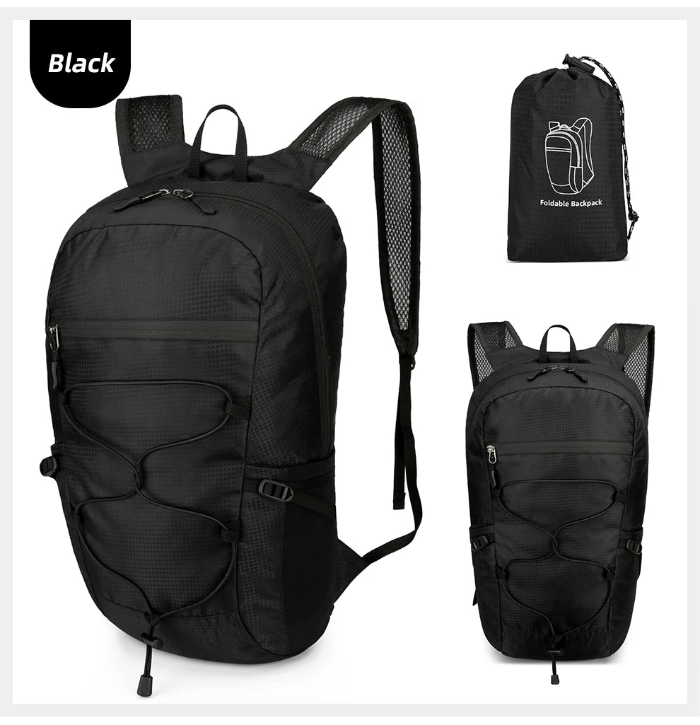 Ultralight Foldable Travel Backpack – Compact, Water-Resistant & Durable