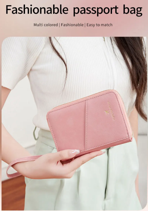 RFID Secure Travel Wallet – Stylish Passport Holder