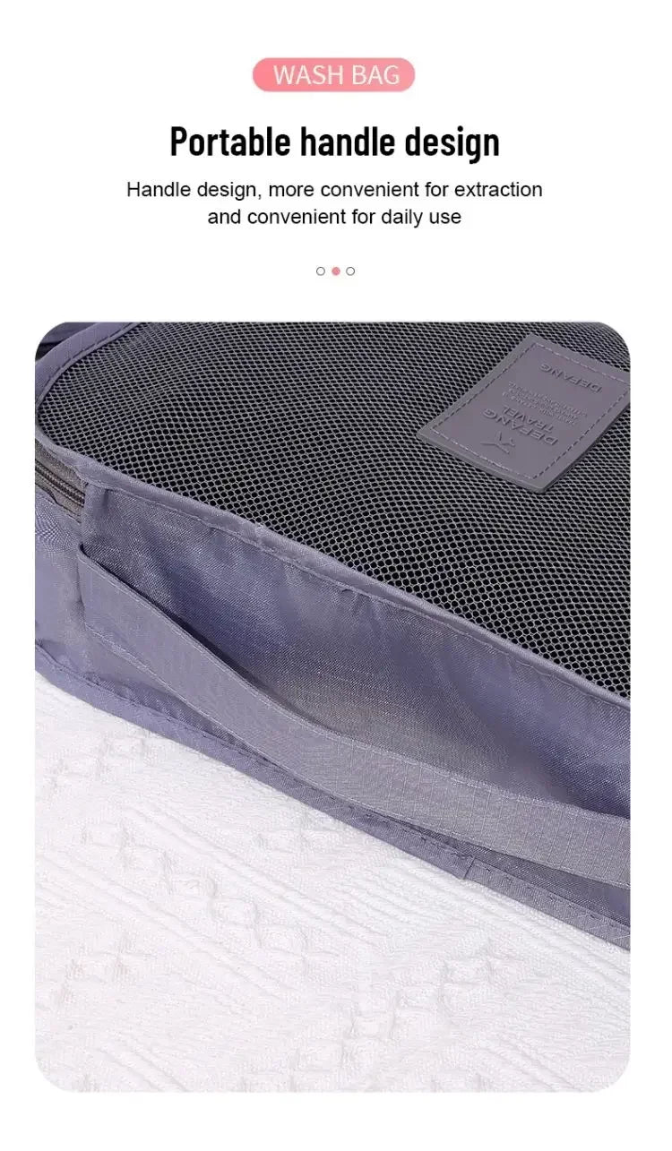 6-Piece Travel Storage Bag Set – Lightweight, Waterproof & Space-Saving