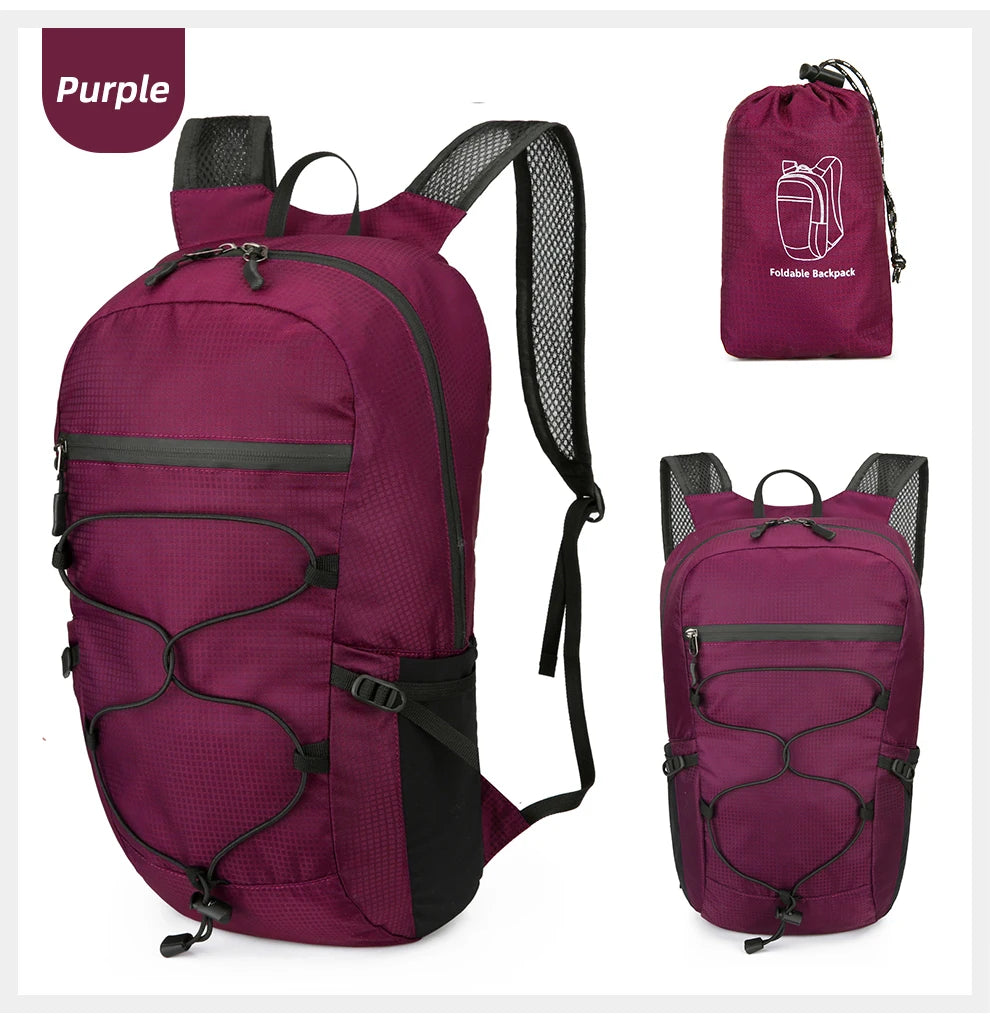 Ultralight Foldable Travel Backpack – Compact, Water-Resistant & Durable