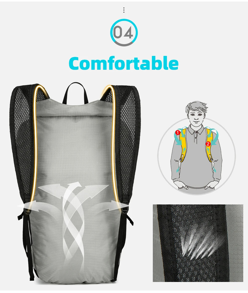 Ultralight Foldable Travel Backpack – Compact, Water-Resistant & Durable