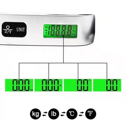 Portable Digital Luggage Scale – LCD Display, 50kg/110lb, Travel-Ready