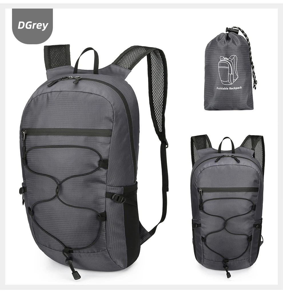 Ultralight Foldable Travel Backpack – Compact, Water-Resistant & Durable