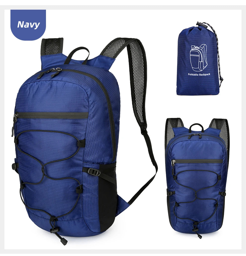 Ultralight Foldable Travel Backpack – Compact, Water-Resistant & Durable