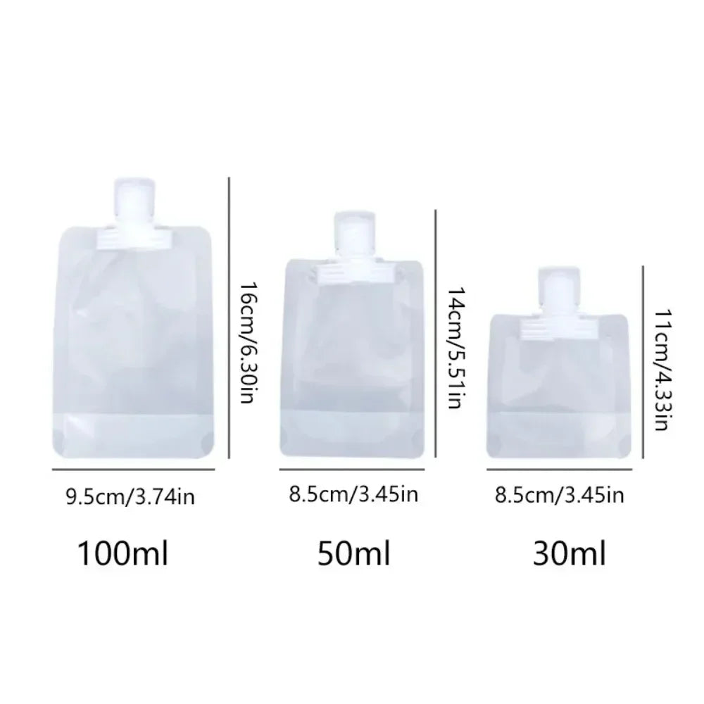 Ultimate Travel Companion: 5PCS Refillable Squeeze Bottles for Toiletries