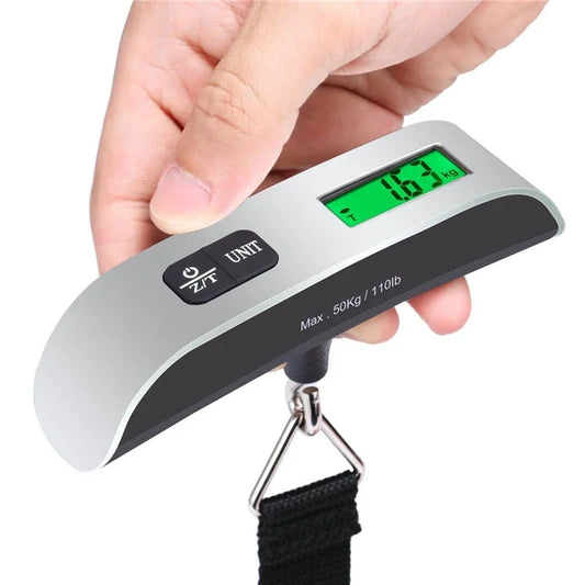 Portable Digital Luggage Scale – LCD Display, 50kg/110lb, Travel-Ready