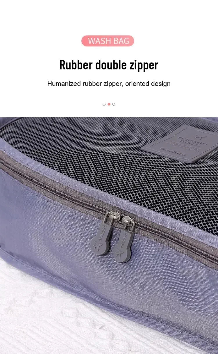 6-Piece Travel Storage Bag Set – Lightweight, Waterproof & Space-Saving
