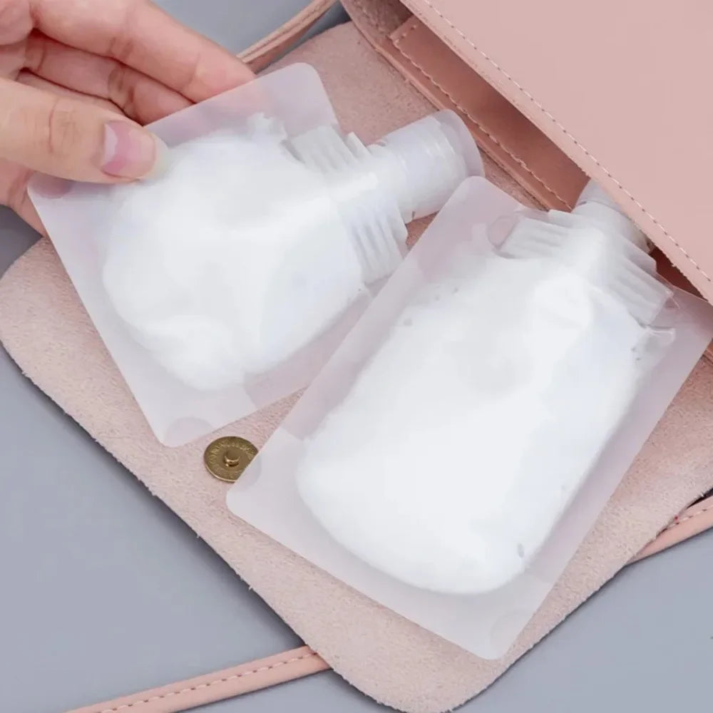 Ultimate Travel Companion: 5PCS Refillable Squeeze Bottles for Toiletries