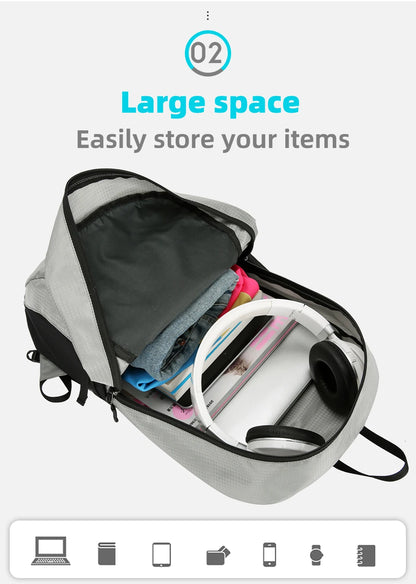 Ultralight Foldable Travel Backpack – Compact, Water-Resistant & Durable