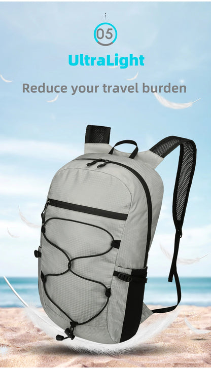 Ultralight Foldable Travel Backpack – Compact, Water-Resistant & Durable