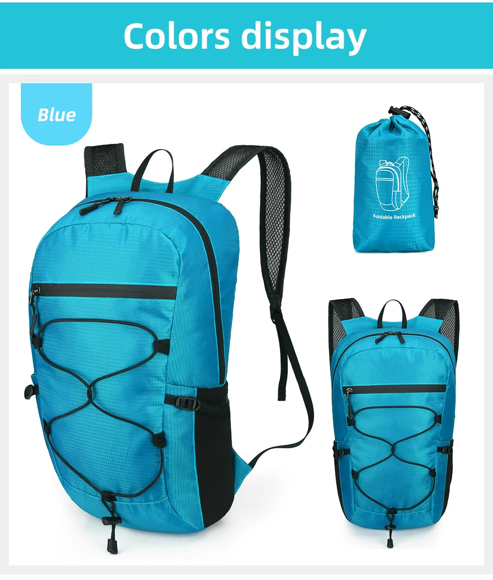 Ultralight Foldable Travel Backpack – Compact, Water-Resistant & Durable