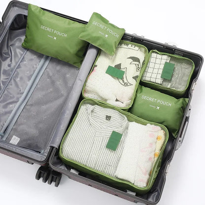 6-Piece Travel Storage Bag Set – Lightweight, Waterproof & Space-Saving