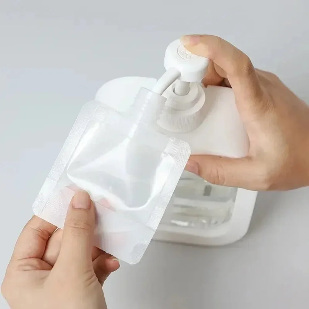 Ultimate Travel Companion: 5PCS Refillable Squeeze Bottles for Toiletries