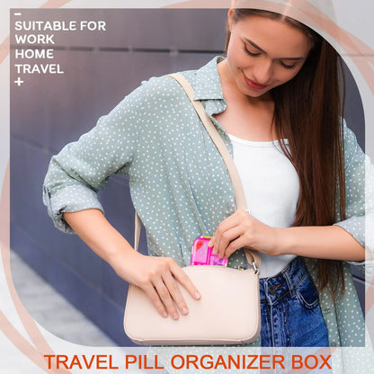 10-Compartment Travel Pill Organizer