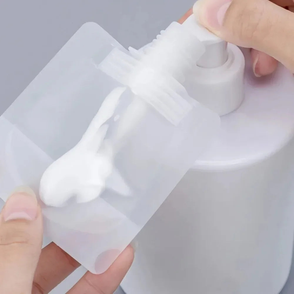 Ultimate Travel Companion: 5PCS Refillable Squeeze Bottles for Toiletries