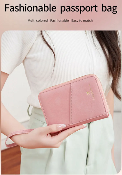 RFID Secure Travel Wallet – Stylish Passport Holder