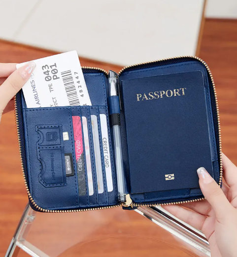 RFID Secure Travel Wallet – Stylish Passport Holder