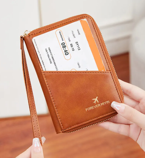 RFID Secure Travel Wallet – Stylish Passport Holder