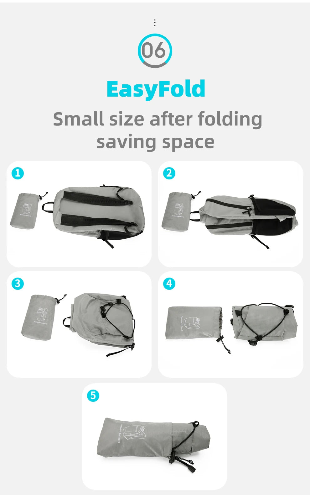 Ultralight Foldable Travel Backpack – Compact, Water-Resistant & Durable
