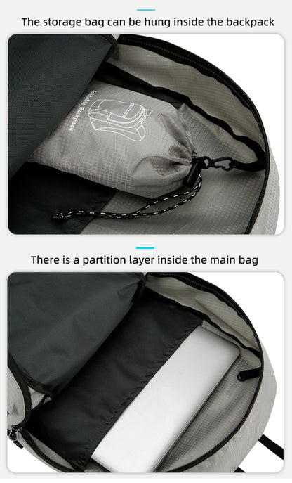 Ultralight Foldable Travel Backpack – Compact, Water-Resistant & Durable