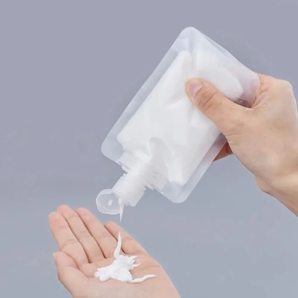 Ultimate Travel Companion: 5PCS Refillable Squeeze Bottles for Toiletries