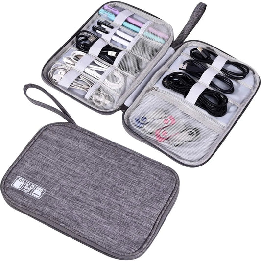 Travel Tech Organizer Bag – Waterproof, Compact & Multi-Compartment Cable Case